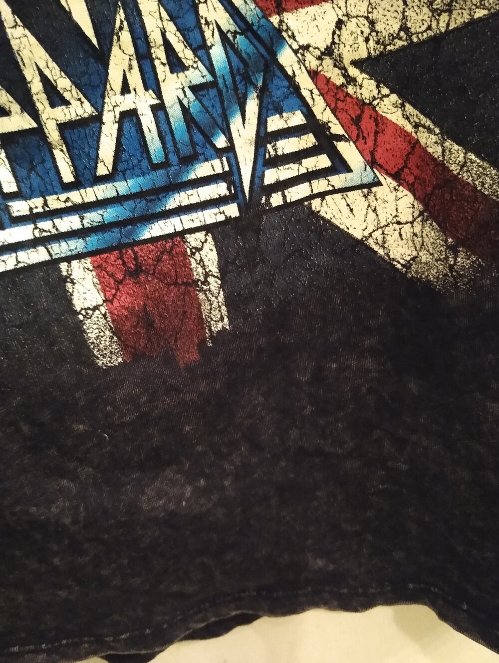 Def Leppard Women's Tshirt Cropped UnionJack Logo XL - Picture 3 of 5